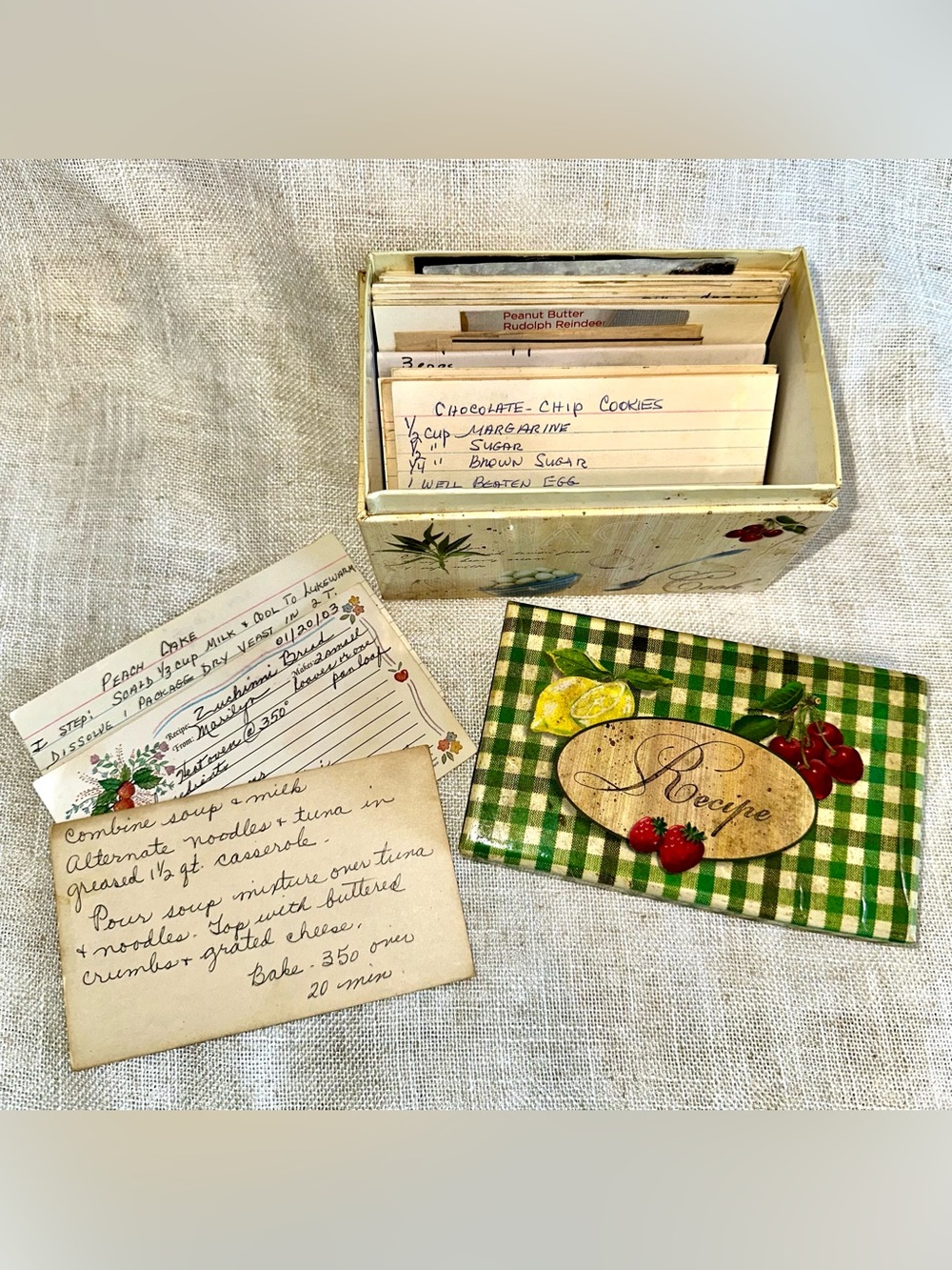 Handwritten Recipe Box 46 Nostalgic Cards Cottagecore